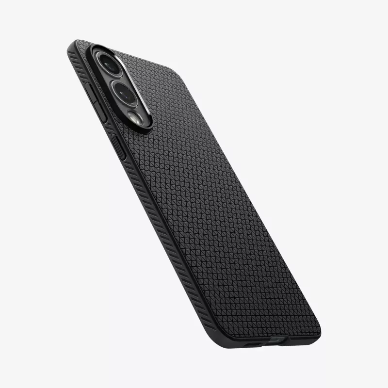 Capa Spigen Galaxy S25 Edge preto mate monocromático