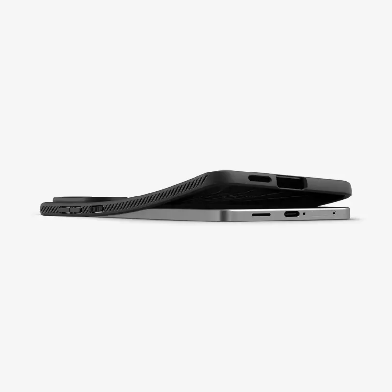 Capa Spigen Galaxy S25 Edge preto mate monocromático
