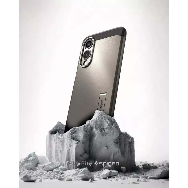 Capa Spigen Galaxy S25 Edge Tough Armor AI MagFit Gunmetal