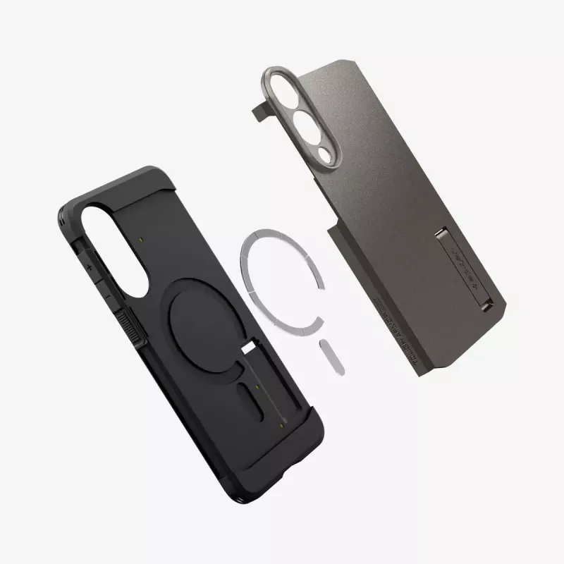Capa Spigen Galaxy S25 Edge Tough Armor AI MagFit Gunmetal