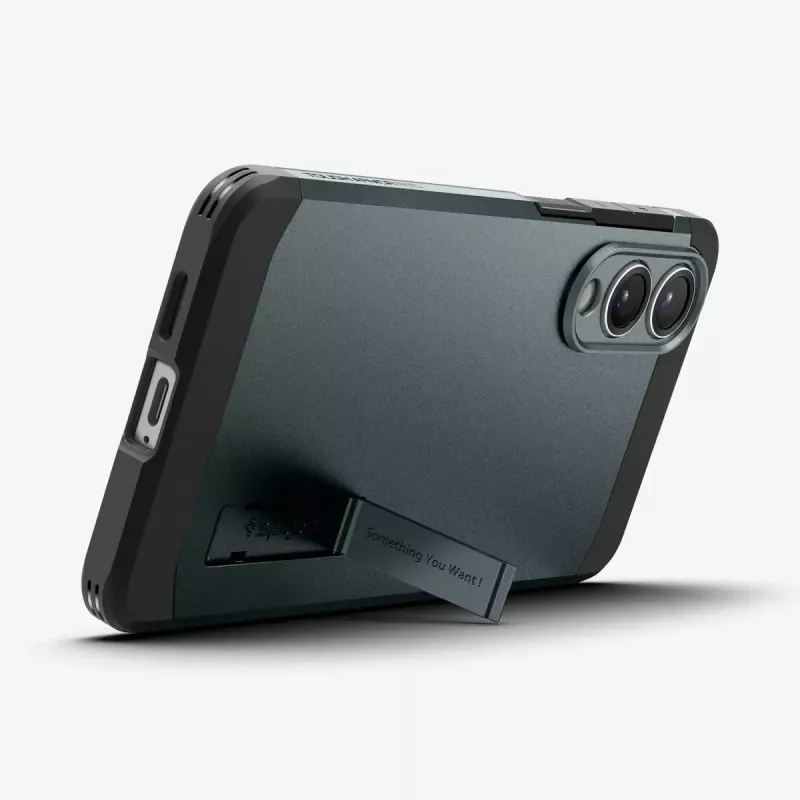 Capa Spigen Galaxy S25 Edge Tough Armor AI Abyss verde