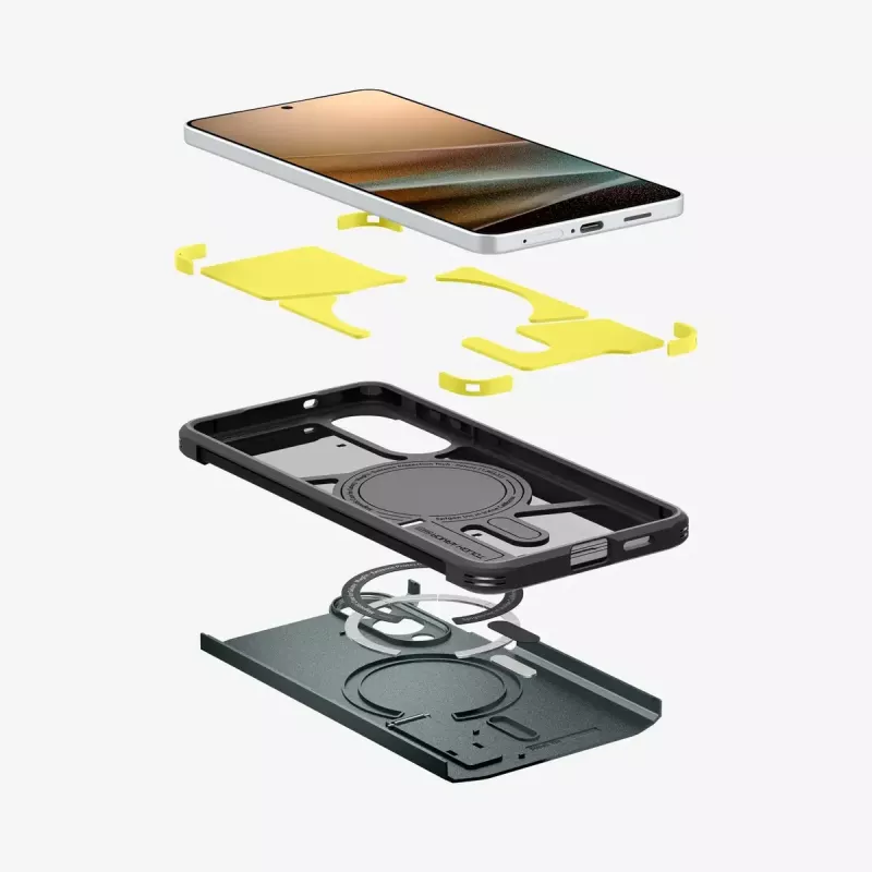 Capa Spigen Galaxy S25 Edge Tough Armor AI Abyss verde