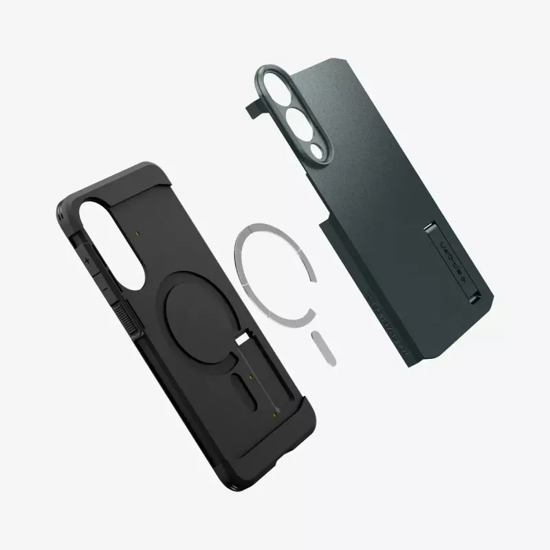Capa Spigen Galaxy S25 Edge Tough Armor AI Abyss verde