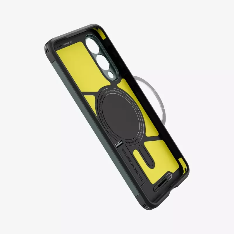 Capa Spigen Galaxy S25 Edge Tough Armor AI Abyss verde