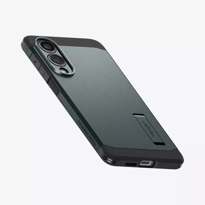 Capa Spigen Galaxy S25 Edge Tough Armor AI Abyss verde