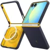 Capa de proteção Spigen Nano Pop Mag para Samsung Galaxy Z Flip 7 — Blueberry Navy, compatível com MagSafe