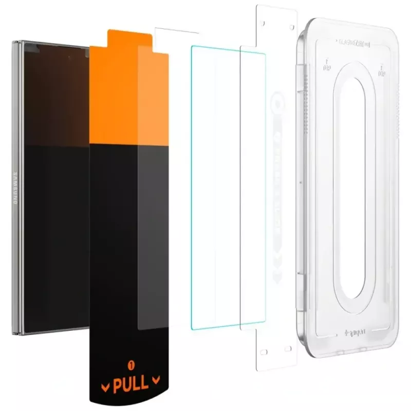 Película de proteção de ecrã Spigen Glas.TR EZ FIT Pro para Samsung Galaxy Z Fold 7 — transparente, 2 unid.