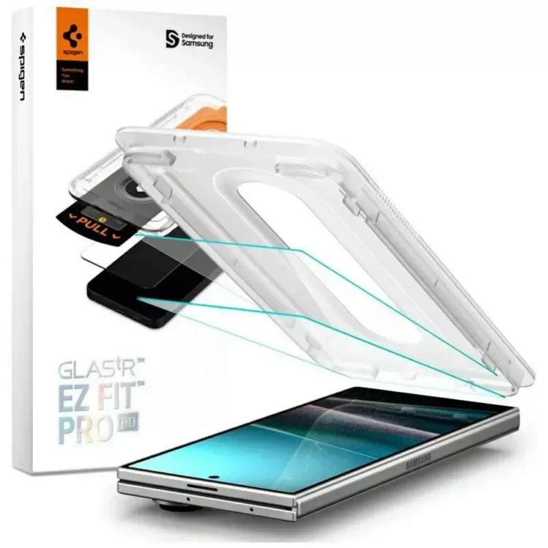 Película de proteção de ecrã Spigen Glas.TR EZ FIT Pro para Samsung Galaxy Z Fold 7 — transparente, 2 unid.