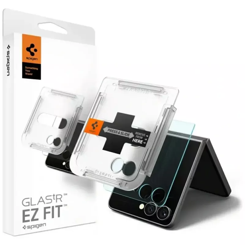 Película de proteção de ecrã Spigen para Samsung Galaxy Z Flip 7 – HD Clear, película protetora transparente fina