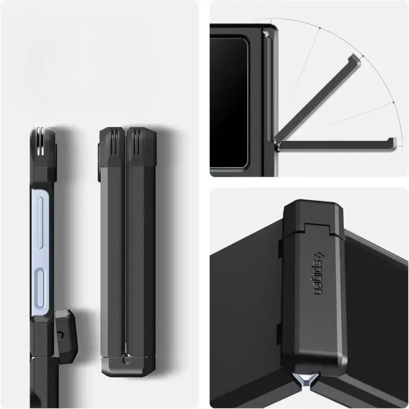 Capa de proteção Spigen Tough Armor Pro Mag para Galaxy Z Flip 7 FE — preto