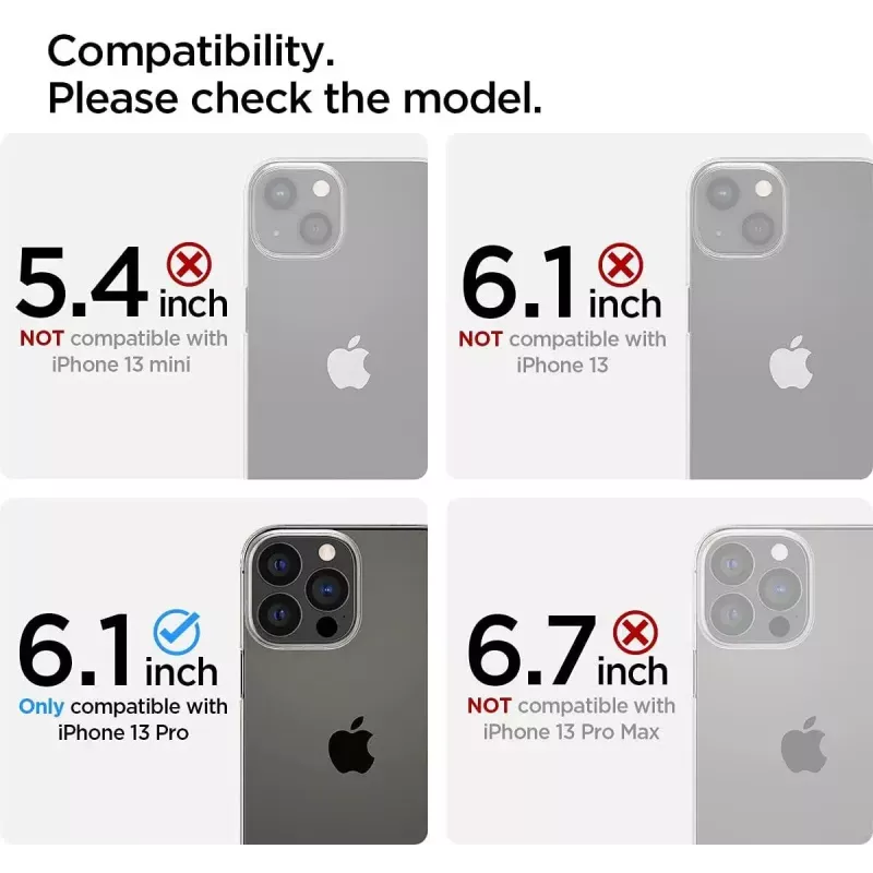 Proteção de ecrã Spigen AGL03391 para Apple iPhone 13/13 Pro em vidro temperado