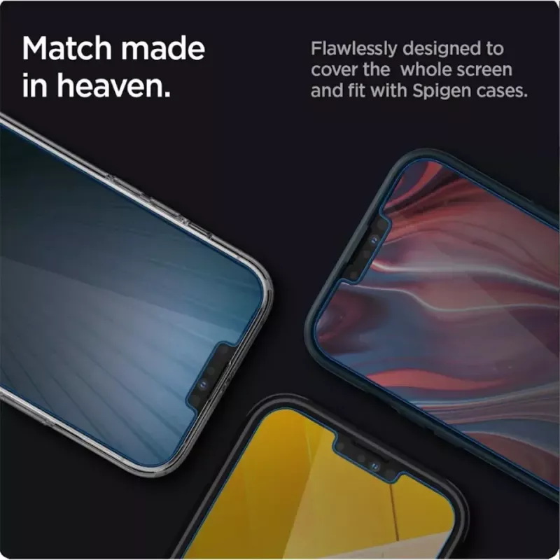 Proteção de ecrã Spigen AGL03391 para Apple iPhone 13/13 Pro em vidro temperado