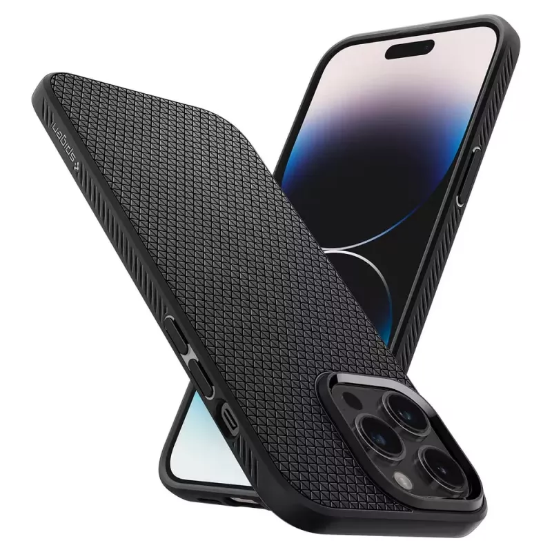 Capa Spigen Liquid Air iPhone 14 Pro Max 17 cm preto