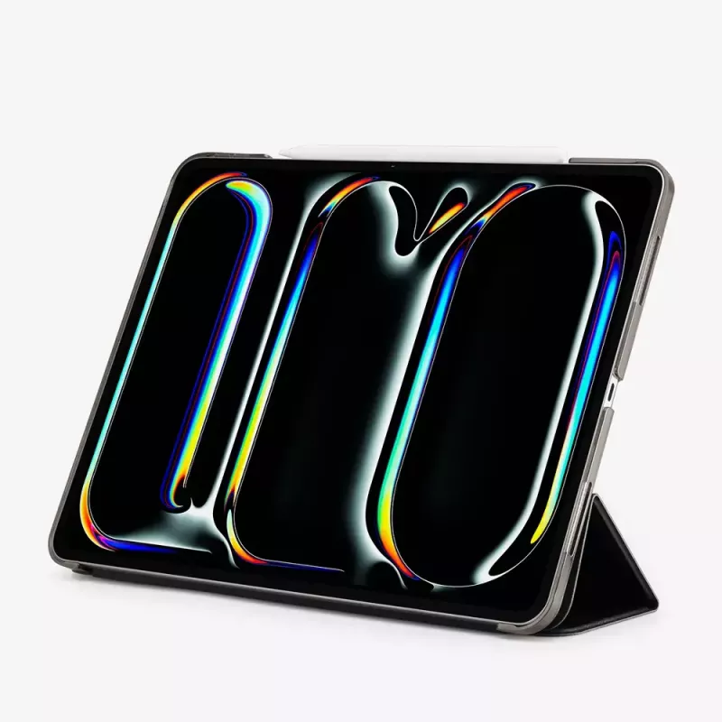 Capa tipo folio Spigen iPad Pro 11 2024 Smart Fold preto