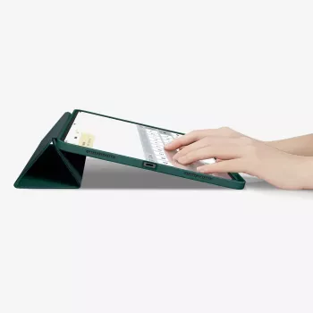 Capa tipo flip Spigen Urban Fit 33 cm (13 polegadas) para iPad Pro 2024 verde