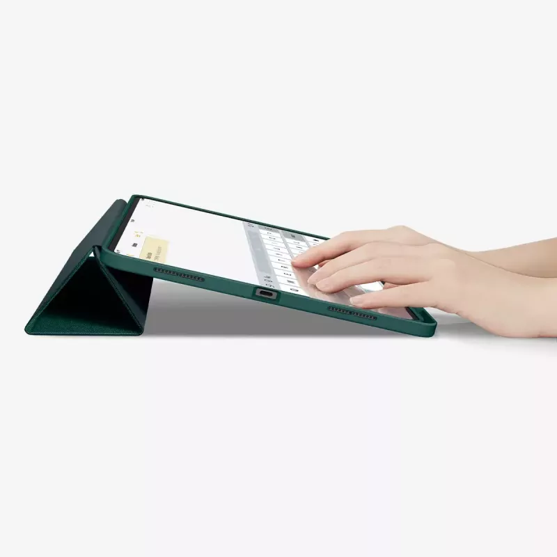 Capa tipo flip Spigen Urban Fit 33 cm (13 polegadas) para iPad Pro 2024 verde