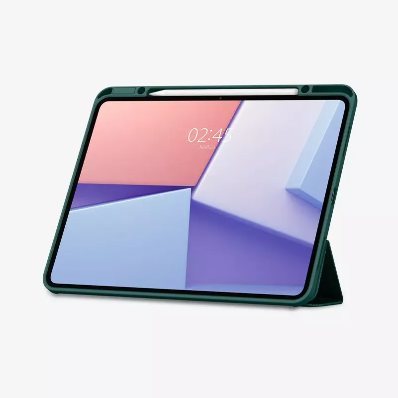 Capa tipo flip Spigen Urban Fit 33 cm (13 polegadas) para iPad Pro 2024 verde