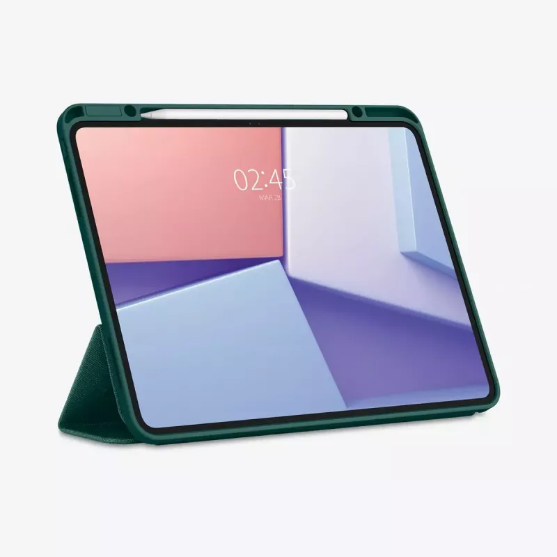 Capa tipo flip Spigen Urban Fit 33 cm (13 polegadas) para iPad Pro 2024 verde