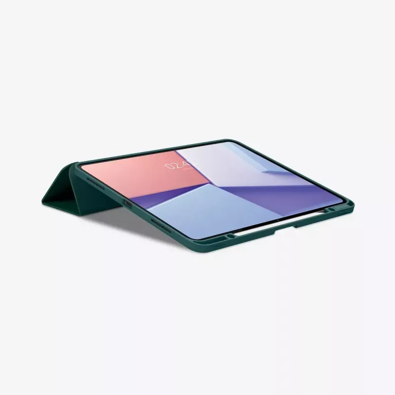 Capa tipo flip Spigen Urban Fit 33 cm (13 polegadas) para iPad Pro 2024 verde