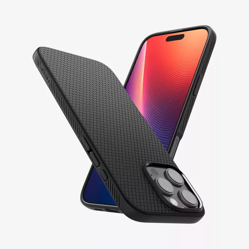 Capa Spigen Liquid Air iPhone 16 Pro Max 17,5 cm preto