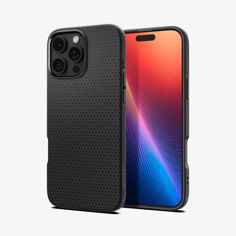 Capa Spigen Liquid Air iPhone 16 Pro Max 17,5 cm preto