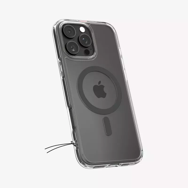 Capa de telemóvel Spigen Ultra Hybrid (MagFit) 17,5 cm grafite transparente