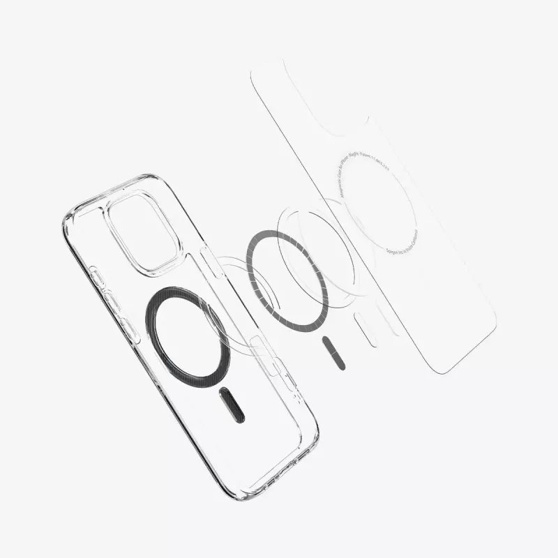 Capa de telemóvel Spigen Ultra Hybrid (MagFit) 17,5 cm transparente