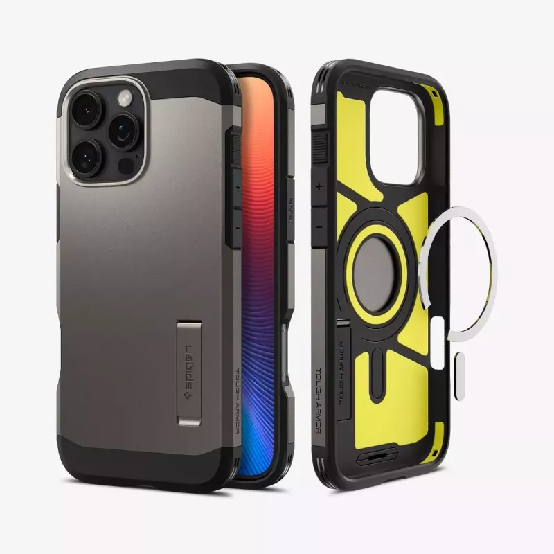 Capa de telemóvel Spigen Tough Armor AI MagFit cinzento 17,5 cm