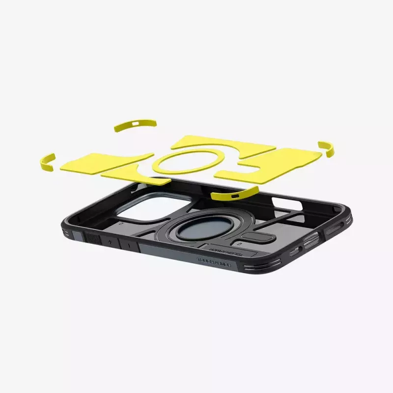 Capa de telemóvel Spigen Tough Armor AI cinzento para iPhone 16 Pro Max