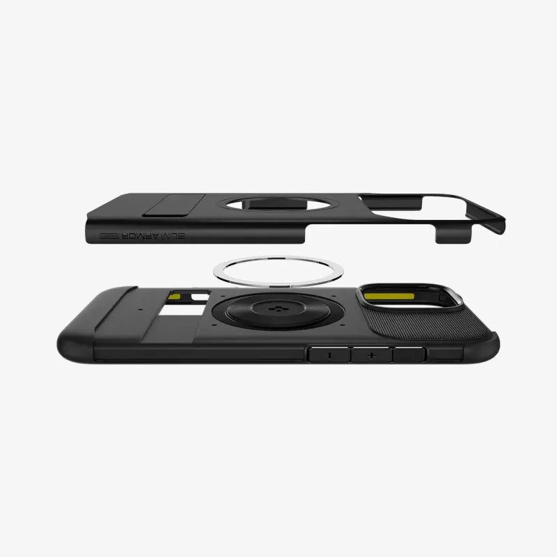 Capa de telemóvel Spigen Slim Armor (MagFit) preto 17,5 cm