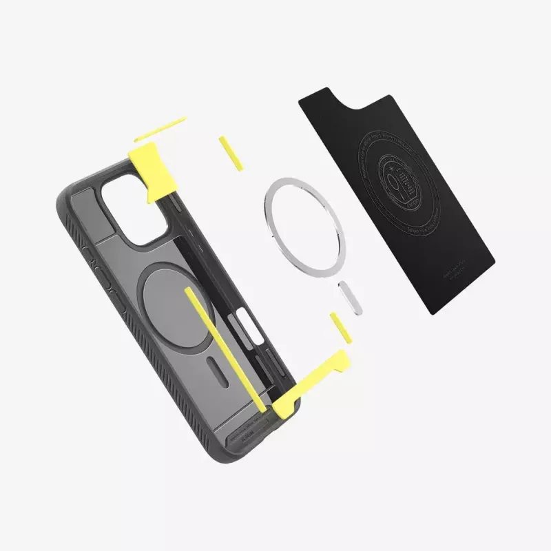 Capa de telemóvel Spigen Rugged Armor MagFit cinzento 16 cm