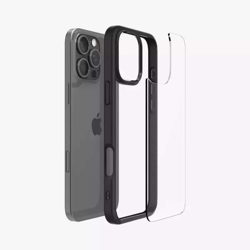 Capa de telemóvel Spigen Ultra Hybrid preto para iPhone 16 Pro