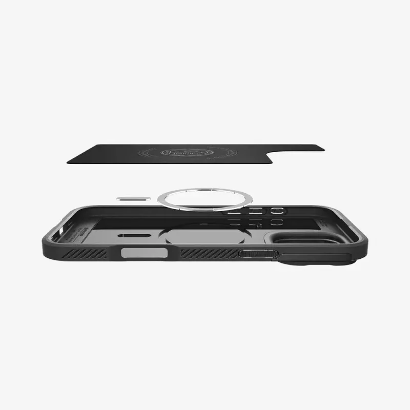Capa de telemóvel Spigen Optik Armor preto para iPhone 16 Pro