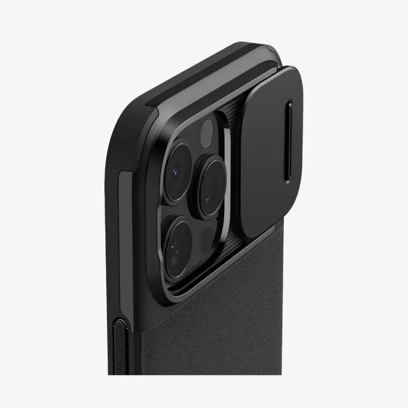 Capa de telemóvel Spigen Optik Armor preto para iPhone 16 Pro