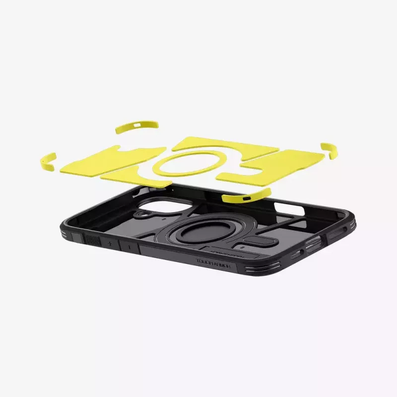 Capa para telemóvel Spigen Tough Armor AI (MagFit) preta 15,5 cm