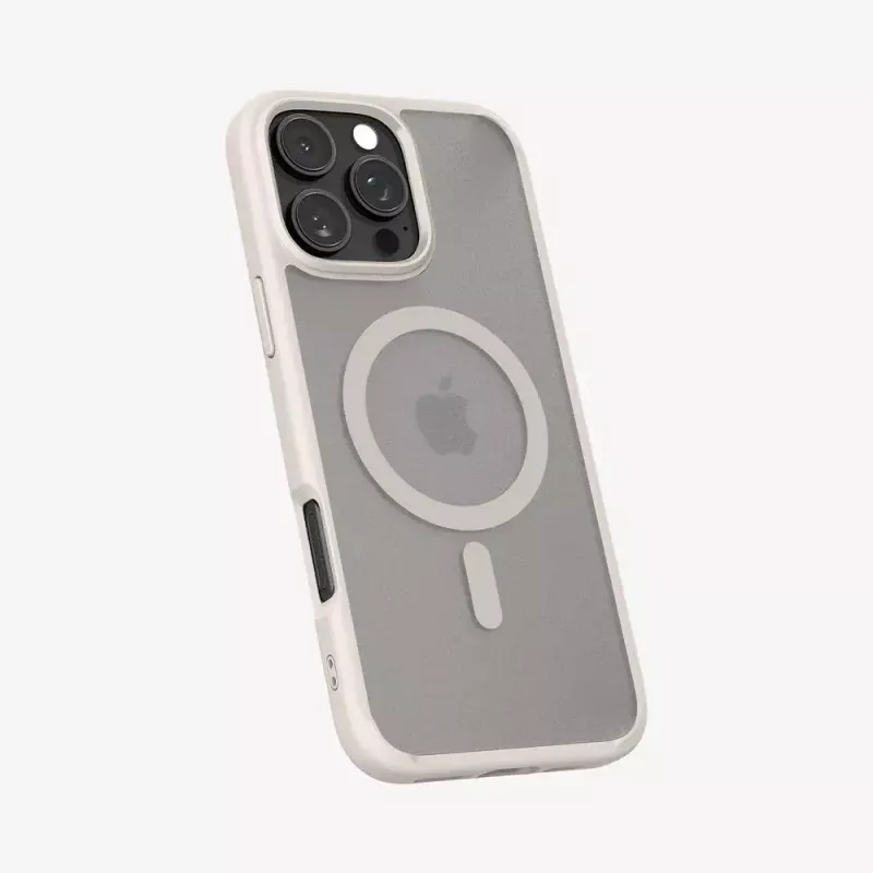 Capa para telemóvel Spigen Ultra Hybrid (MagFit) bege transparente