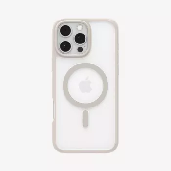 Capa para telemóvel Spigen Ultra Hybrid (MagFit) bege transparente