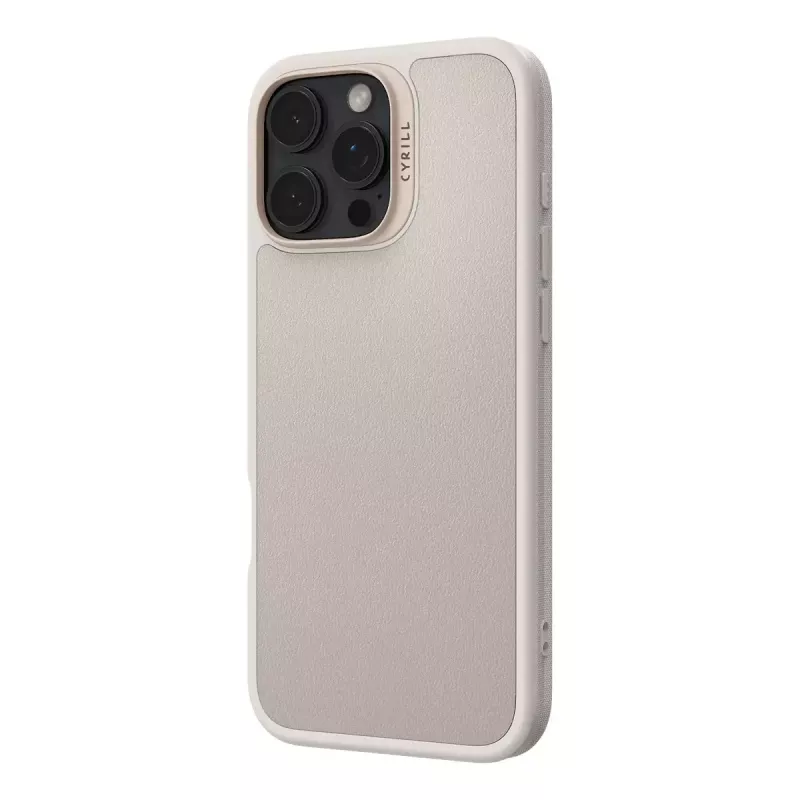 Capa CYRILL Kajuk Mag iPhone 16 Pro Max creme monocromática
