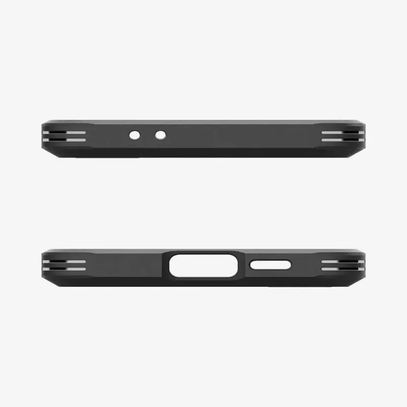 Capa Spigen Tough Armor Galaxy S24 FE preta com suporte de secretária