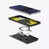 Capa Spigen Tough Armor Galaxy S24 FE preta com suporte de secretária