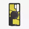 Capa Spigen Galaxy S25 Ultra Tough Armor AI preta com suporte de secretária