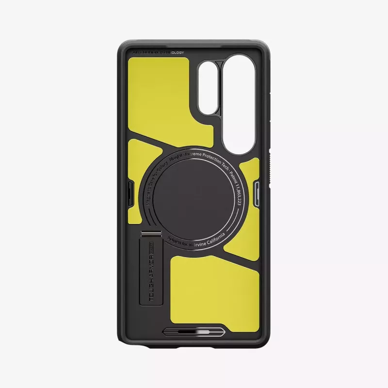 Capa Spigen Galaxy S25 Ultra Tough Armor AI gunmetal monocromática