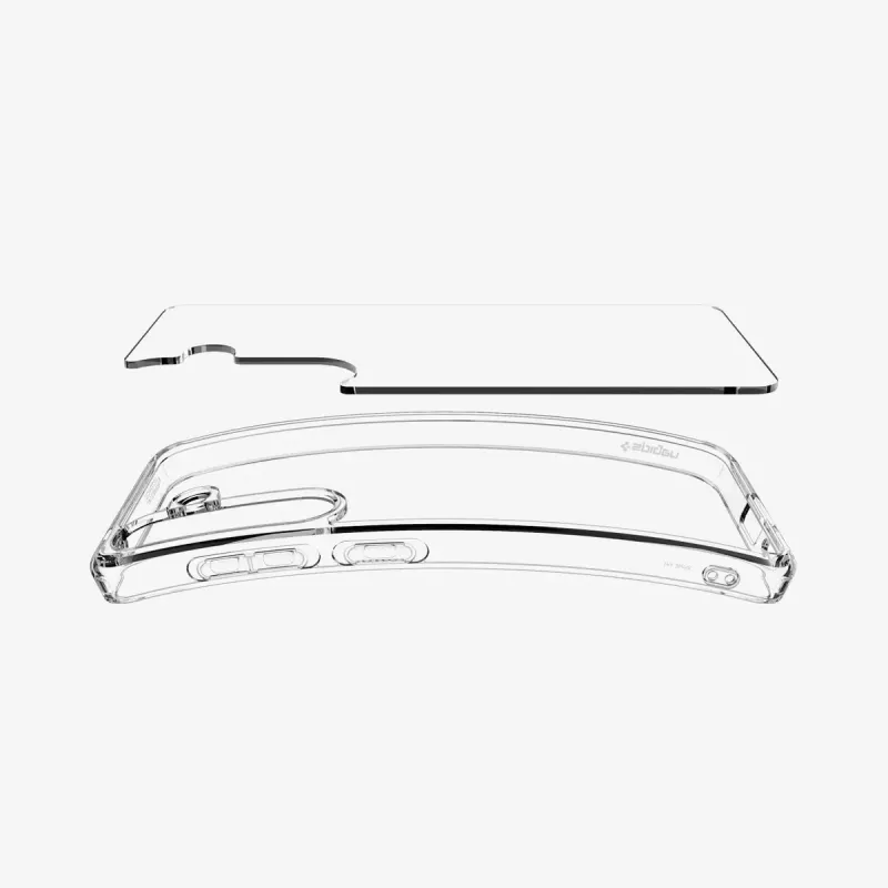 Spigen Ultra Hybrid Crystal Clear Capa para Samsung Galaxy S25, transparente