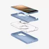 Capa Spigen Galaxy S25 Ultra Silicone Fit MagFit azul-safira