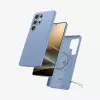 Capa Spigen Galaxy S25 Ultra Silicone Fit MagFit azul-safira