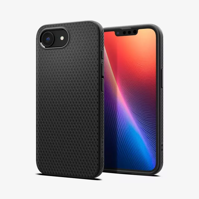 Capa Spigen Liquid Air iPhone 16e preta mate