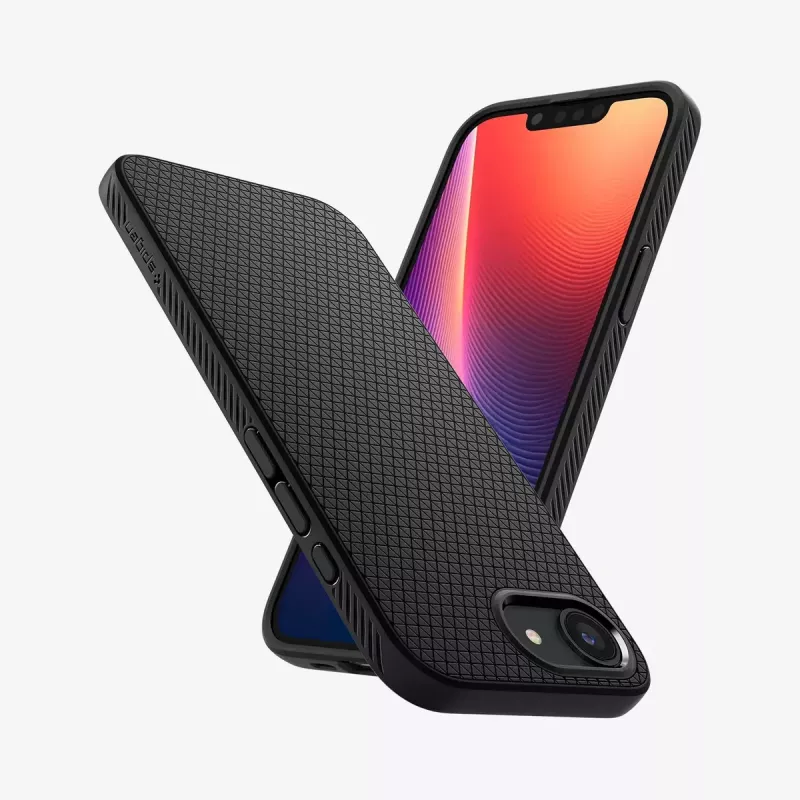 Capa Spigen Liquid Air iPhone 16e preta mate