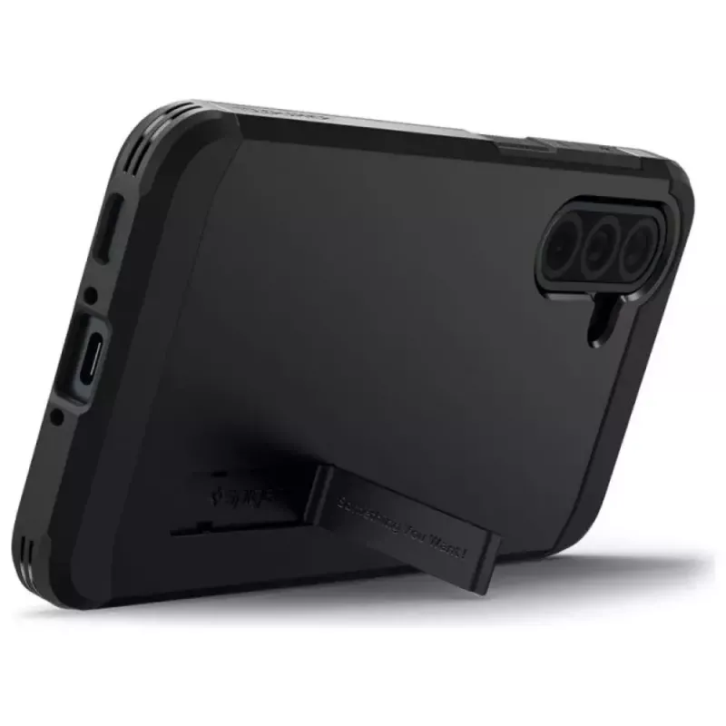 Capa protetora Spigen Tough Armor para Samsung Galaxy A36 5G – dupla camada, preta