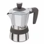 Cafeteira moka Pedrini MyMoka induction castanha em aço inoxidável