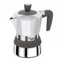 Cafeteira moka Pedrini MyMoka induction castanha em aço inoxidável